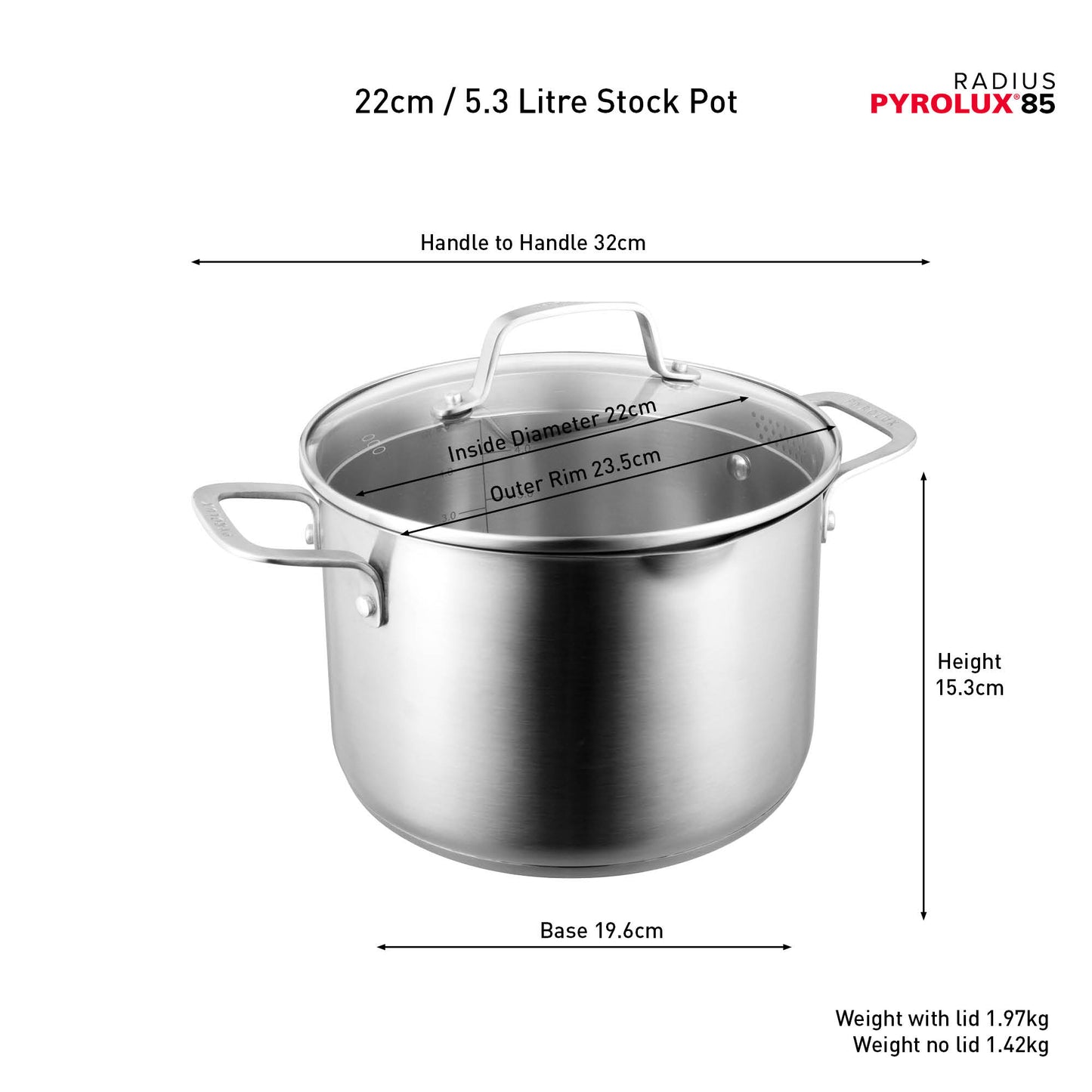 RADIUS 85 Stock Pot