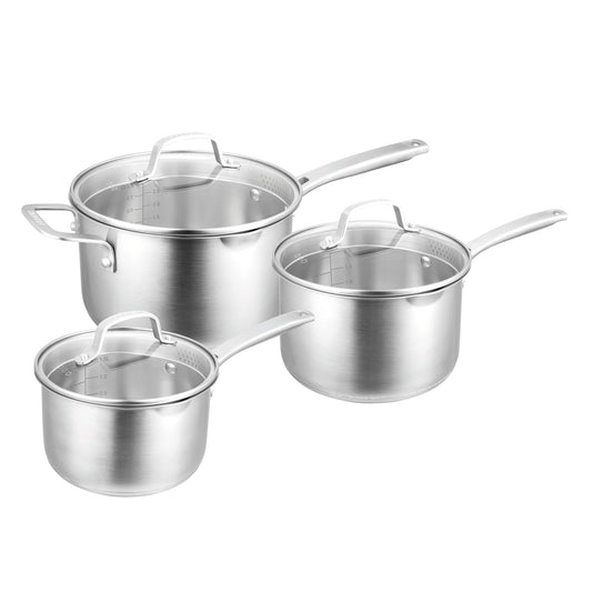 RADIUS 85 3 Piece Saucepan Set