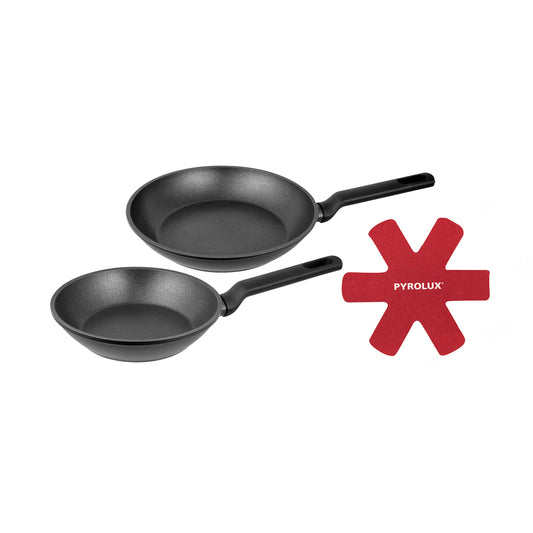 X-TREME 2 Piece Set Fry Pans & Pan Protector