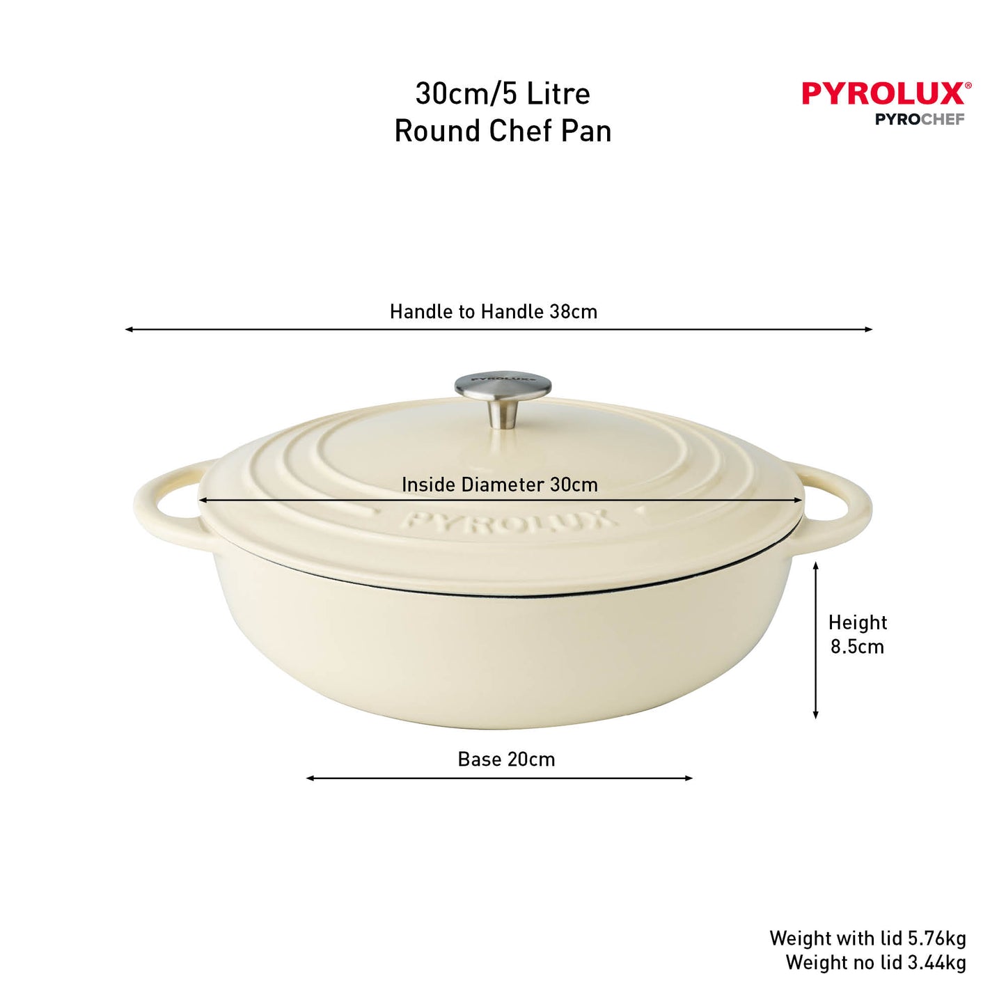 PYROCHEF Round Chef Pan Meringue