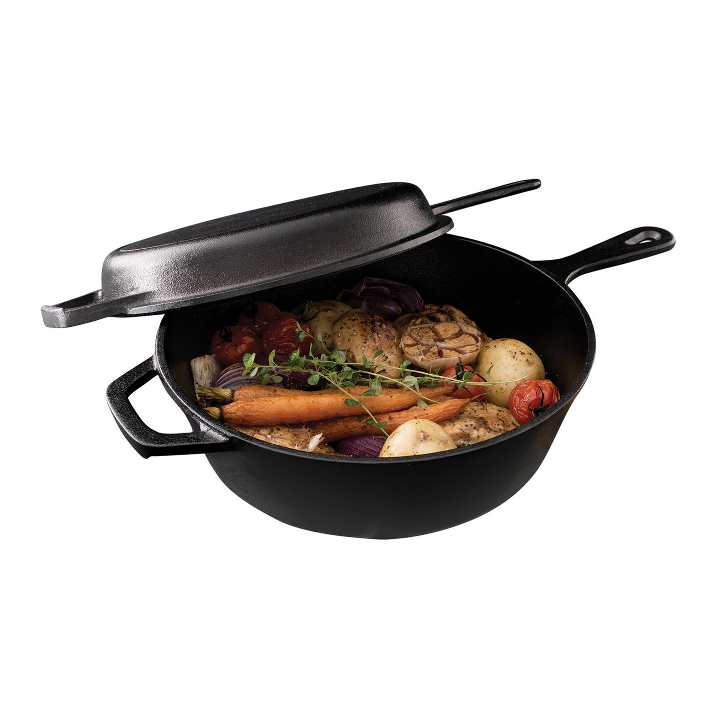 Pyrolux Pyrocast 2 Piece Duo Cookware Set with roast
