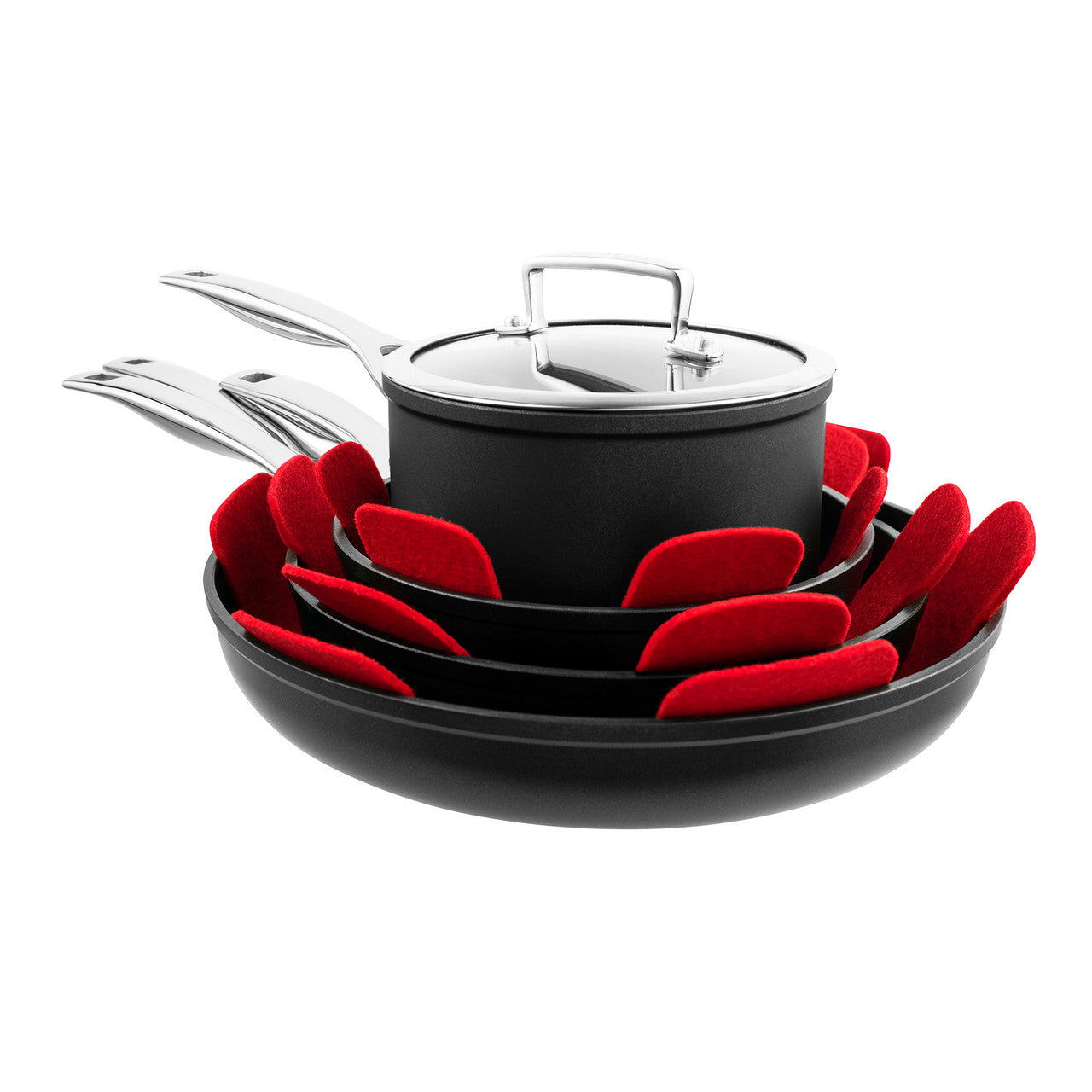 PYROLUX 3 Piece Pan Protector Set with pans