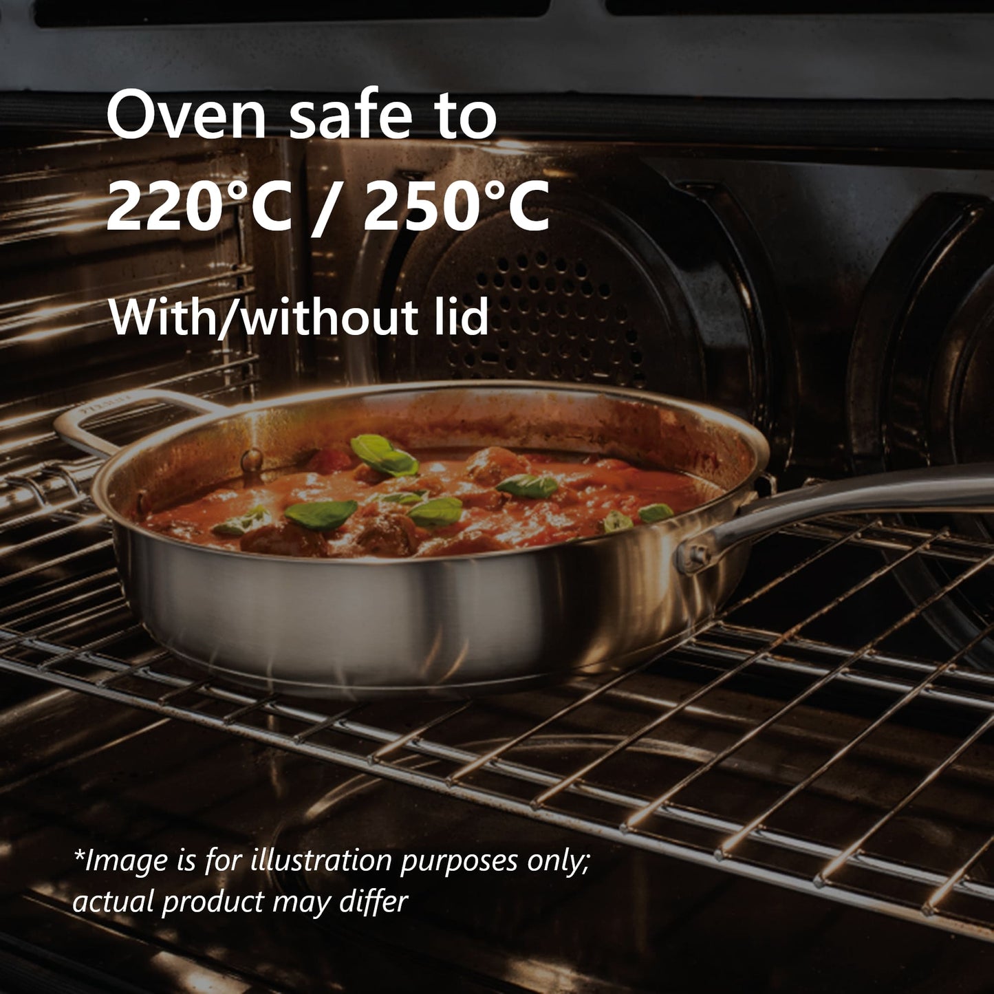 RADIUS 85 Sauté Pan with Helper Handle