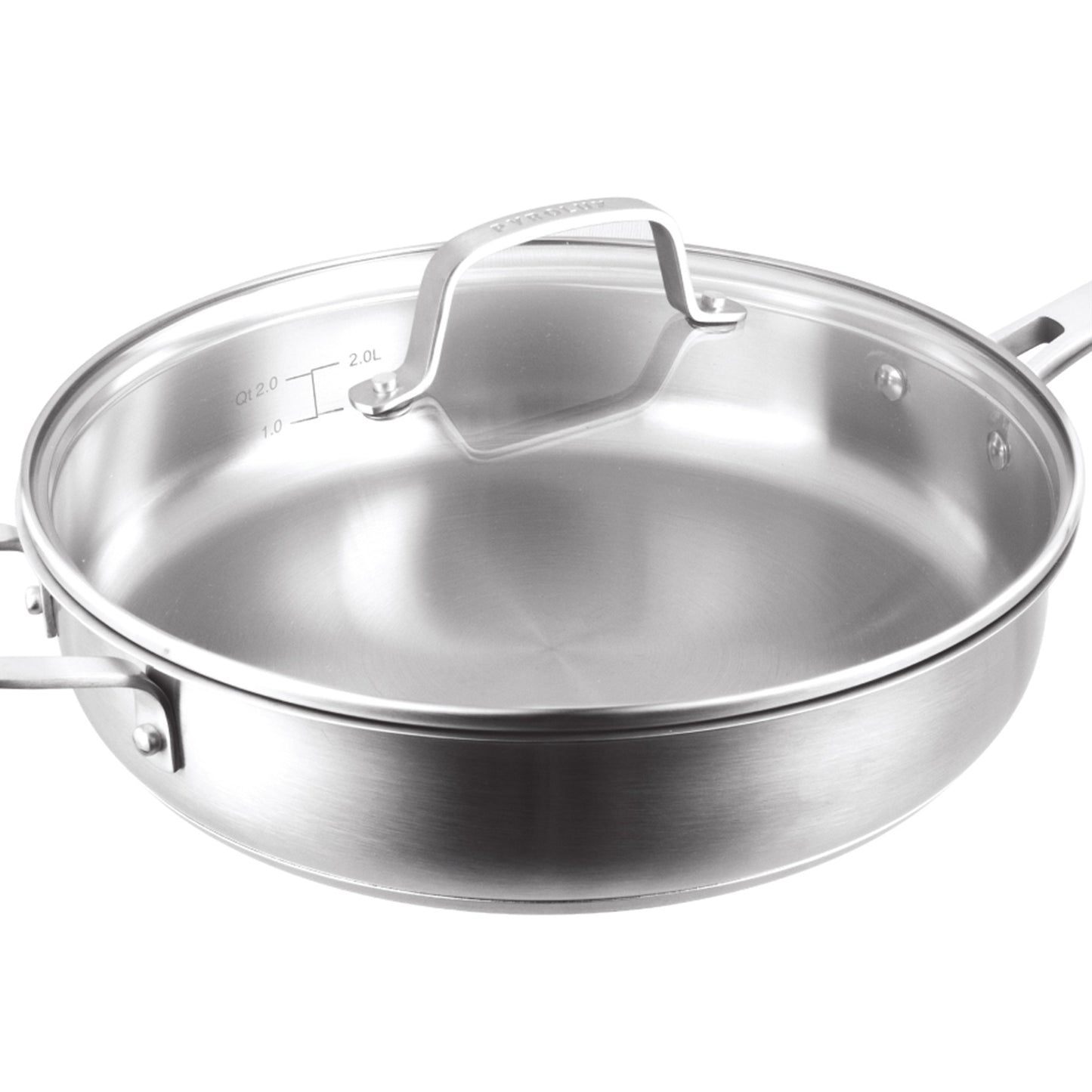 RADIUS 85 Sauté Pan with Helper Handle close up