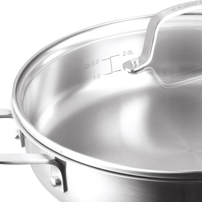 RADIUS 85 Sauté Pan with Helper Handle markers