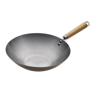 30cm Wok with Wood Handle 