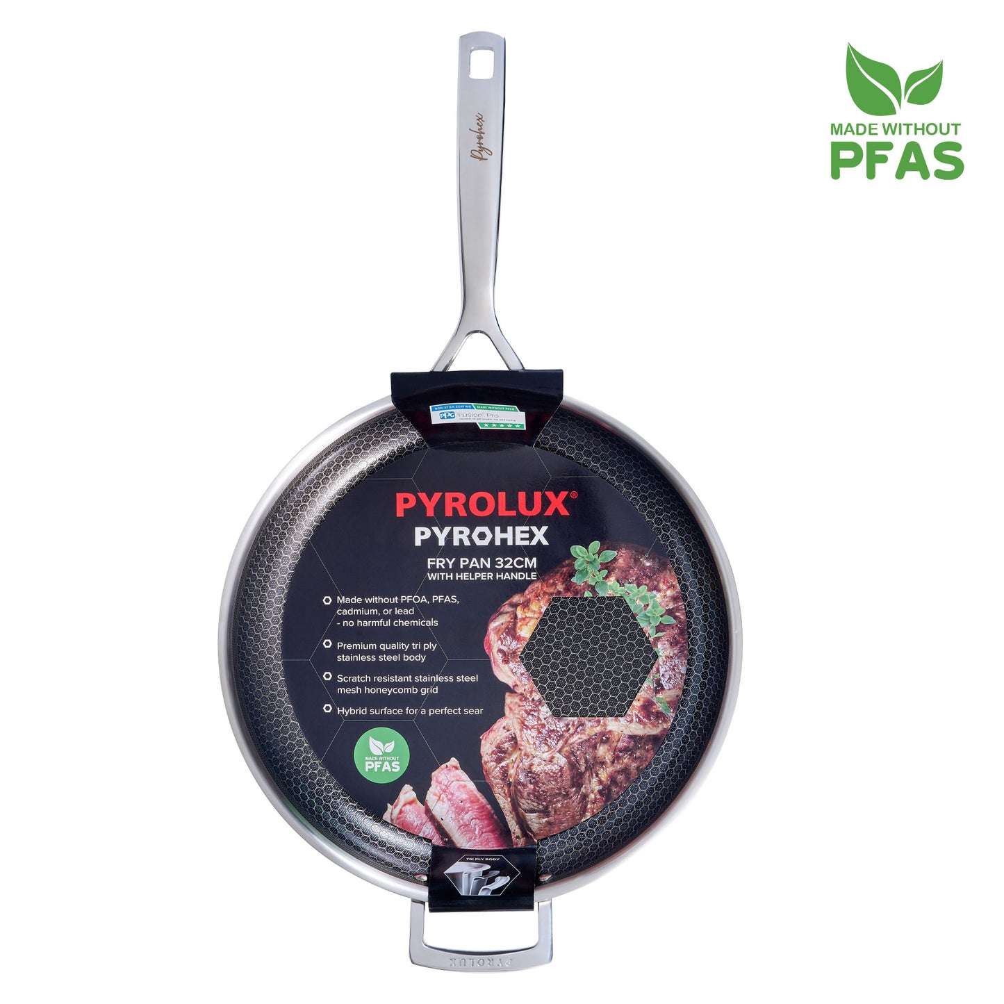 Pyrohex Fry Pan With Helper Handle