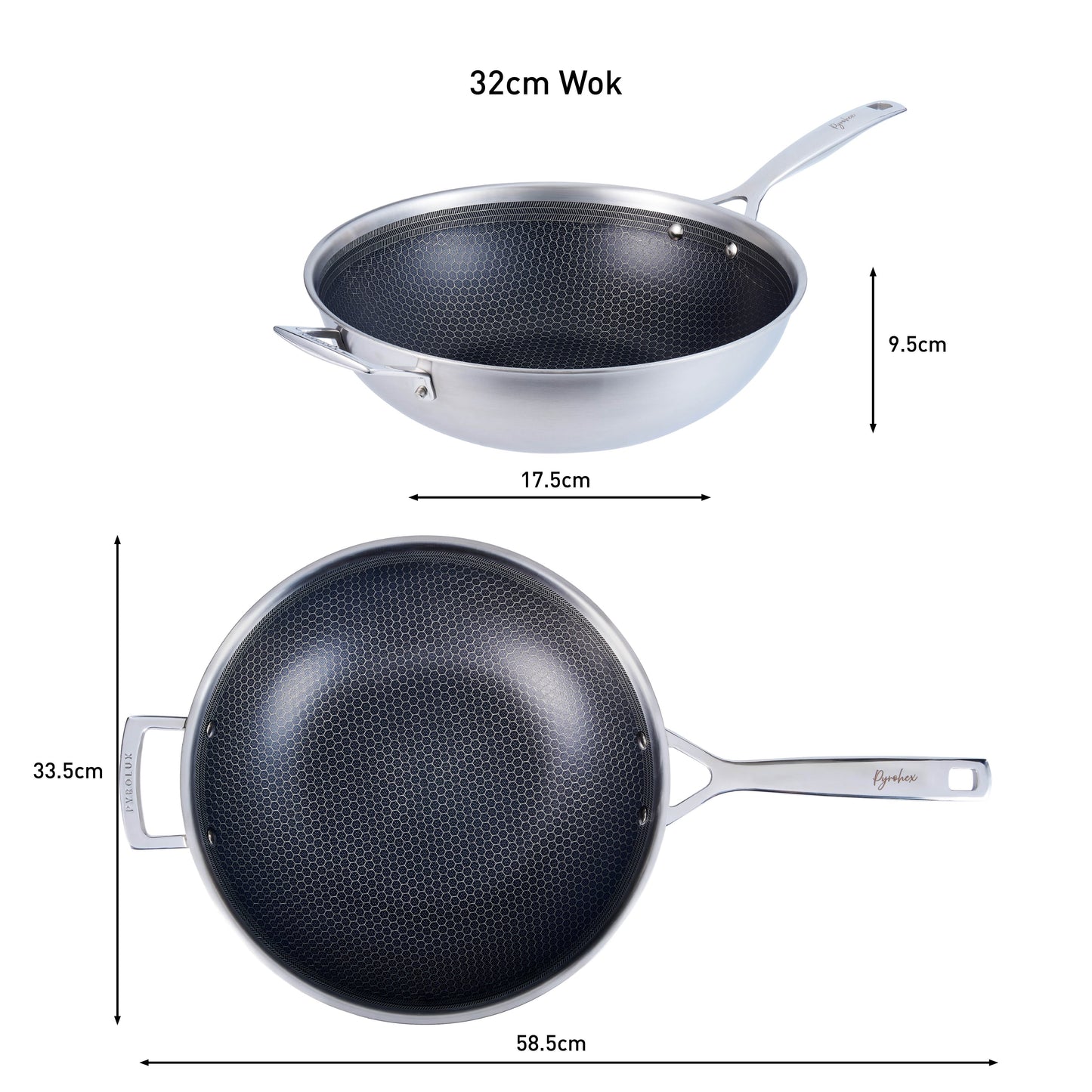 PYROHEX Wok with helper handle