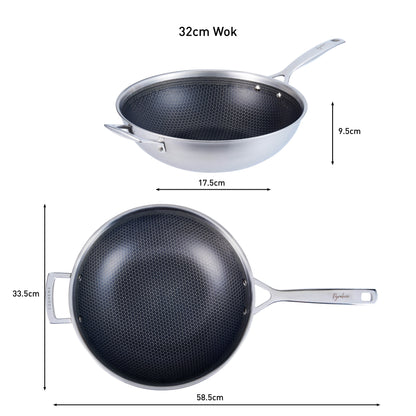 PYROHEX Wok with helper handle