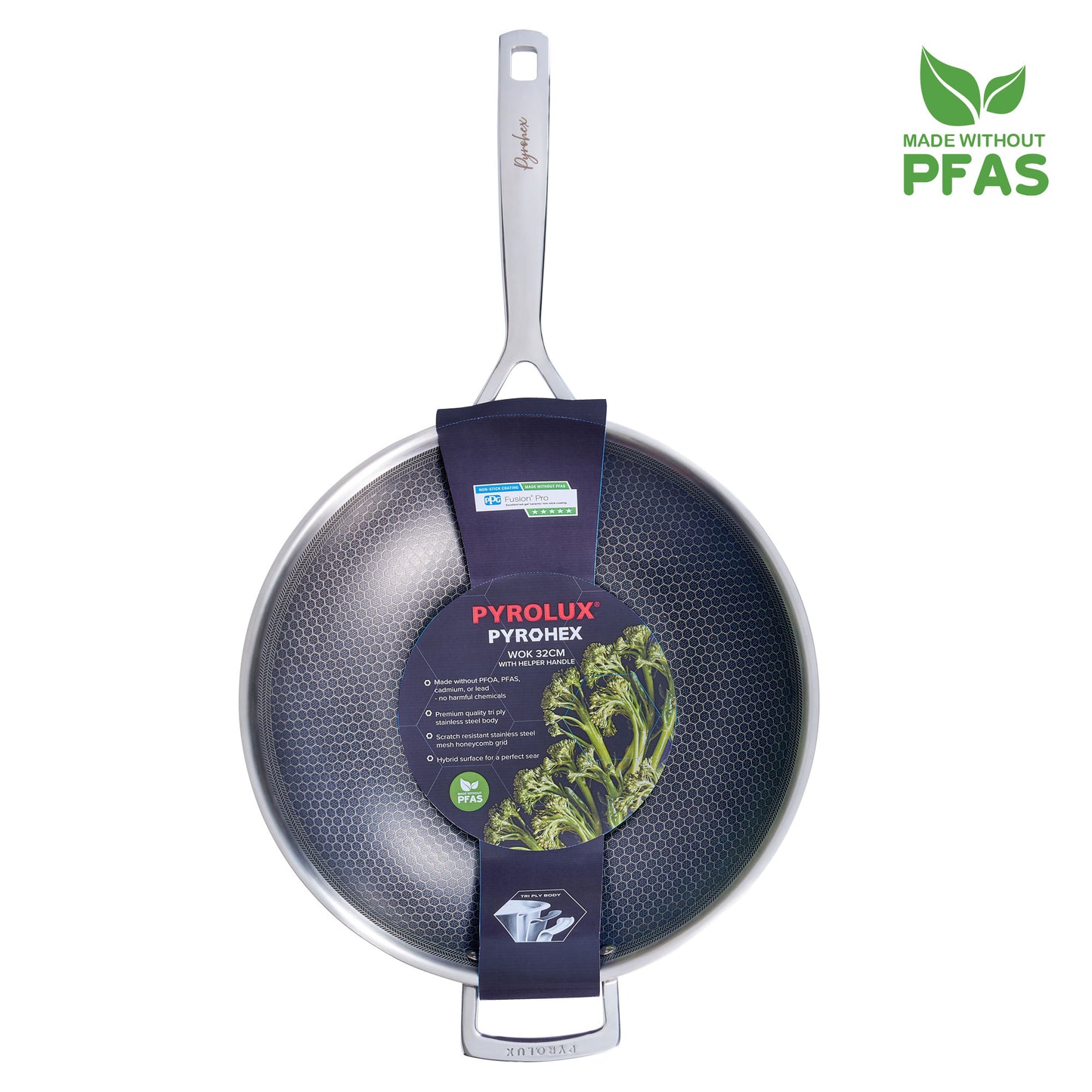 PYROHEX Wok with helper handle