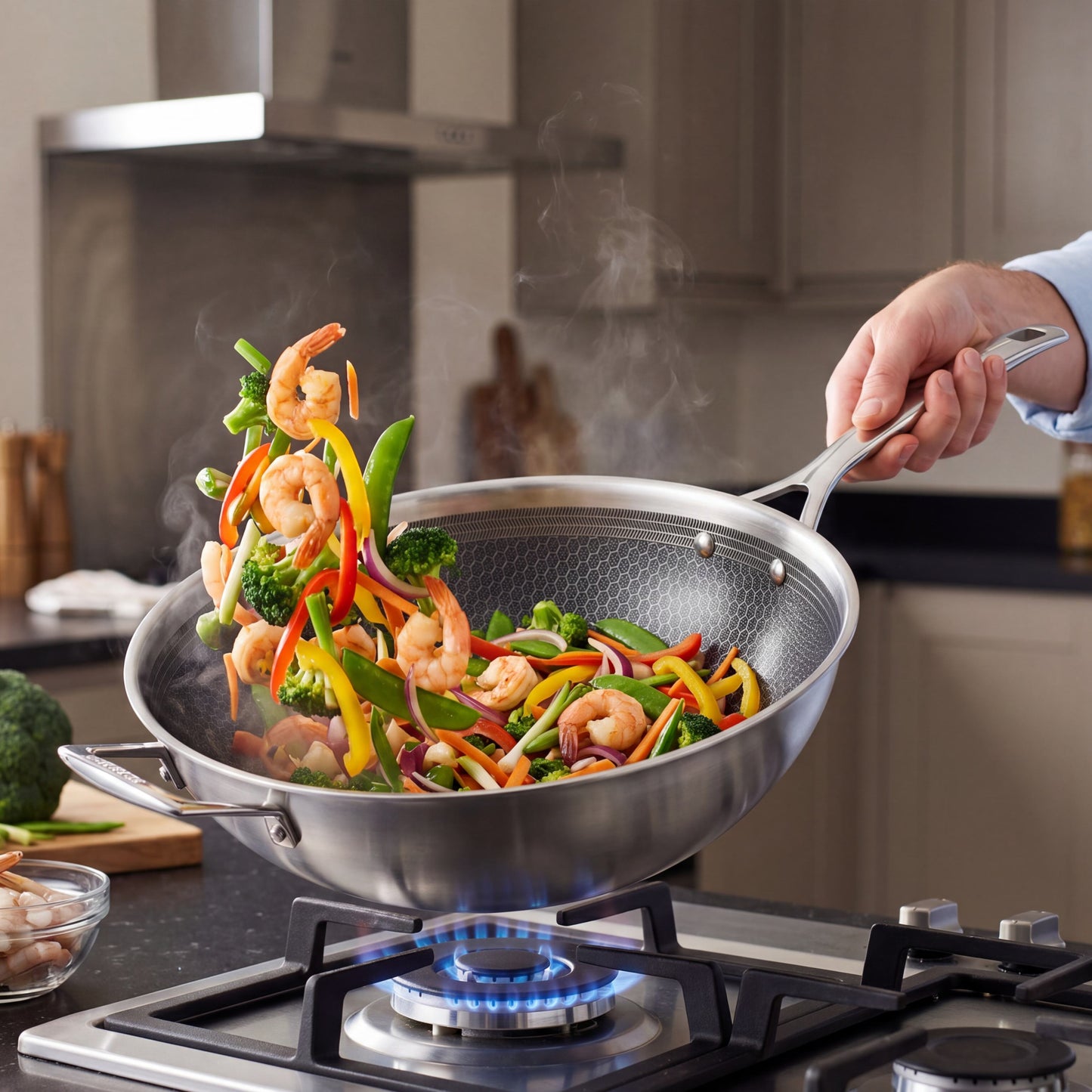 PYROHEX Wok with helper handle