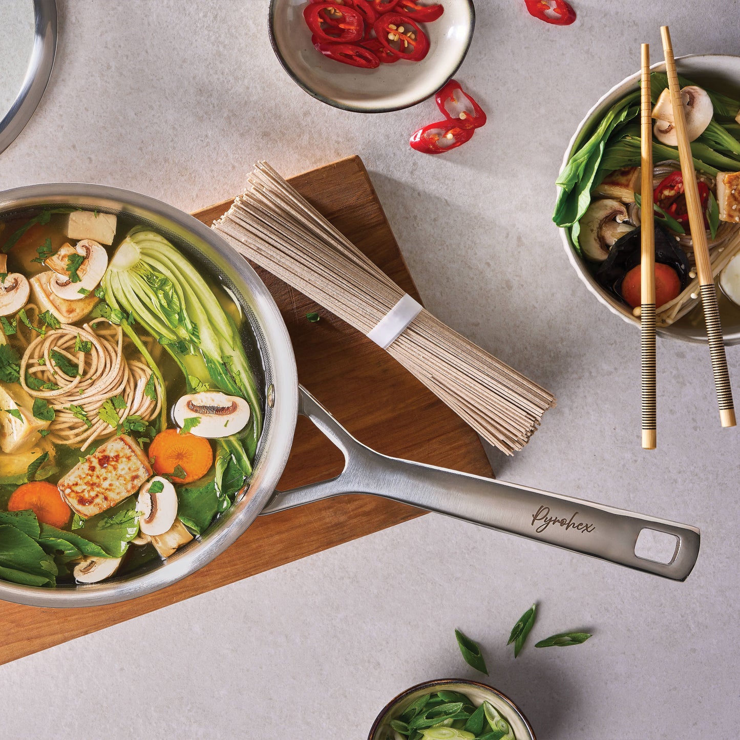 Pyrohex Fry Pan With Helper Handle