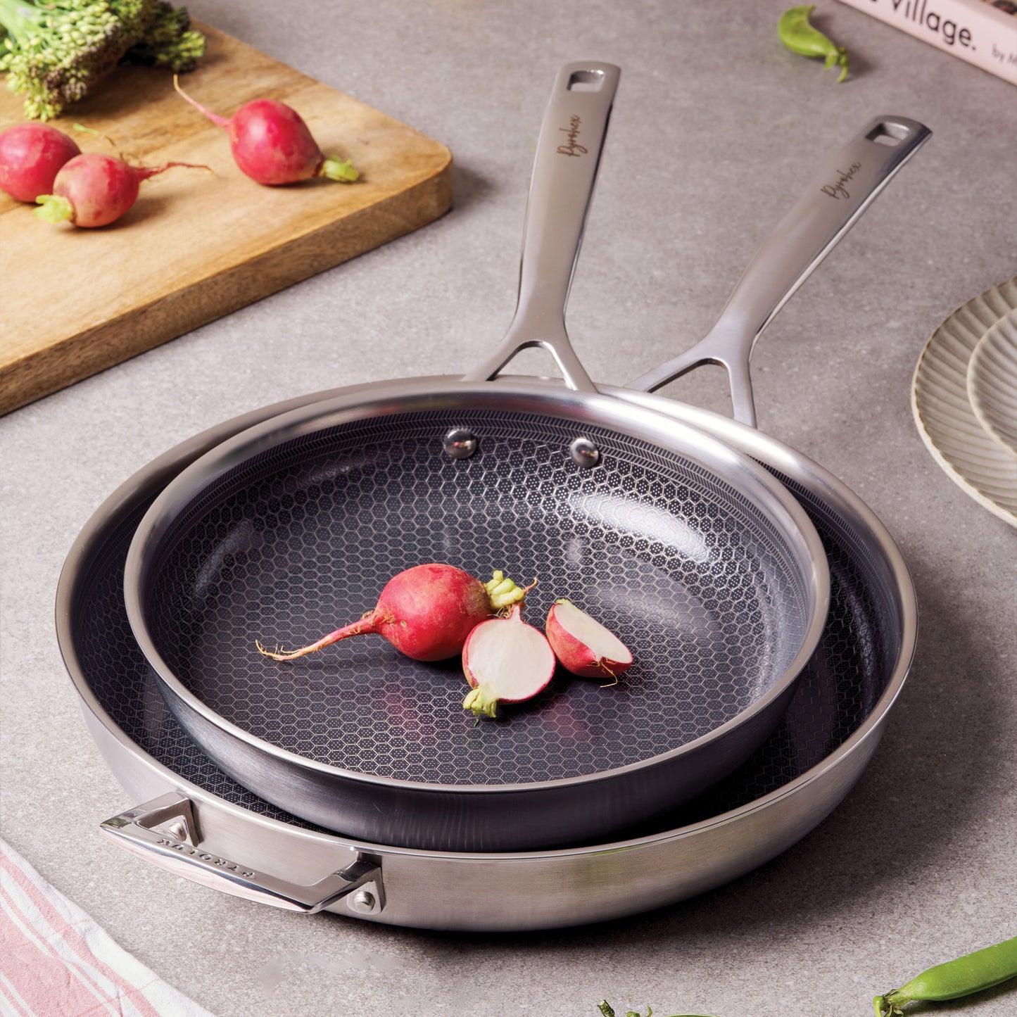 Pyrohex 2 Piece Fry Pan Set