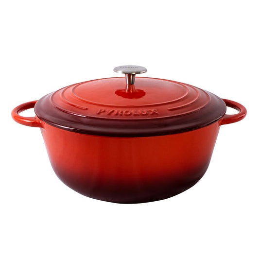 PYROCHEF Round French Oven Chilli Red