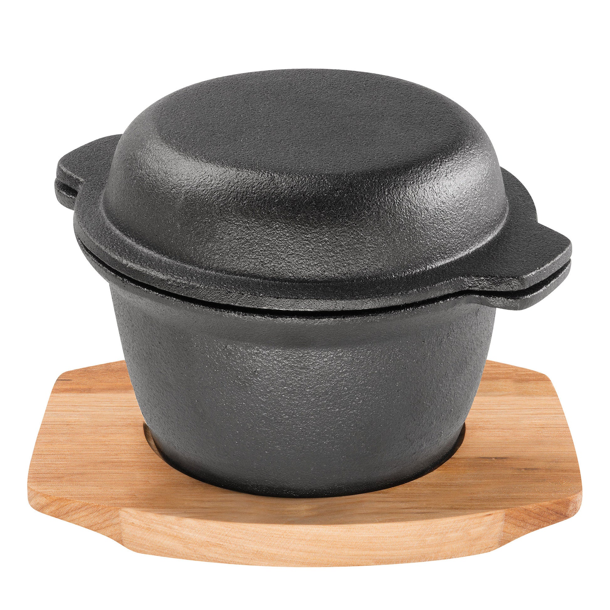 PYROCAST Garlic Pot with Maple Tray