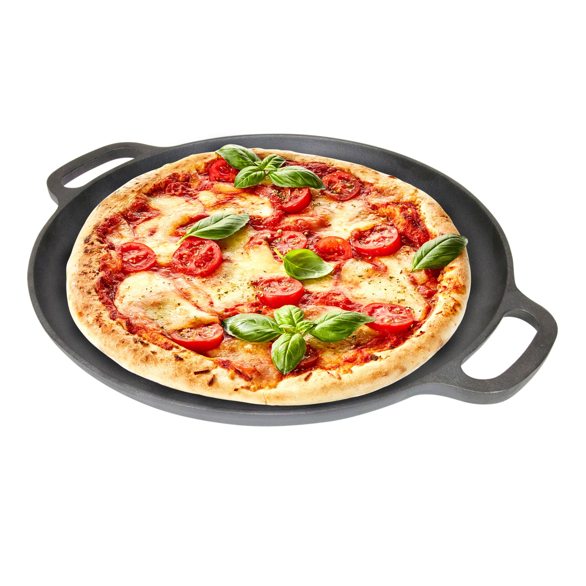 PYROCAST Pizza Pan with pizza